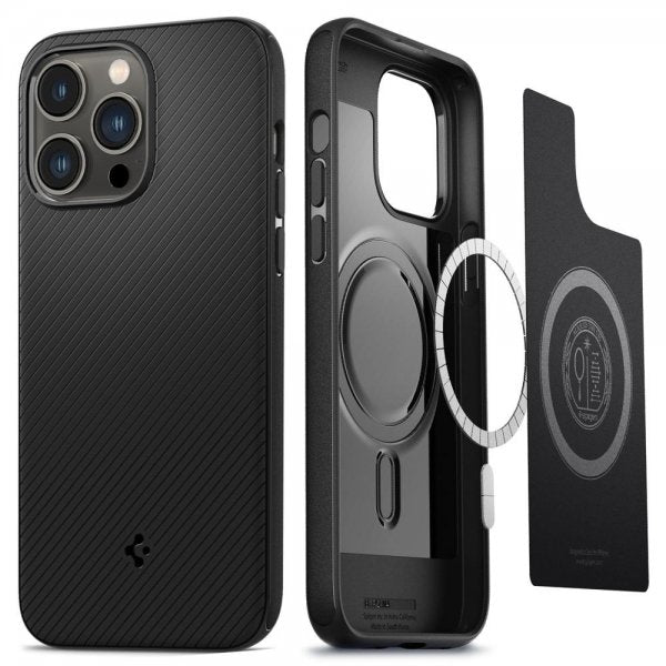Spigen iPhone 14 Pro Deksel Mag Armor MagFit Matte Black
