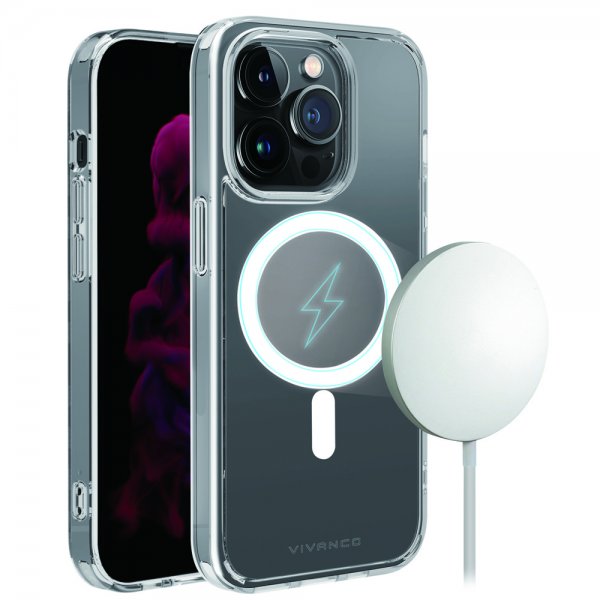 Vivanco iPhone 14 Pro Deksel Mag Steady Transparent