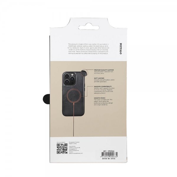 Buffalo iPhone 14 Pro Deksel MagSeries Svart