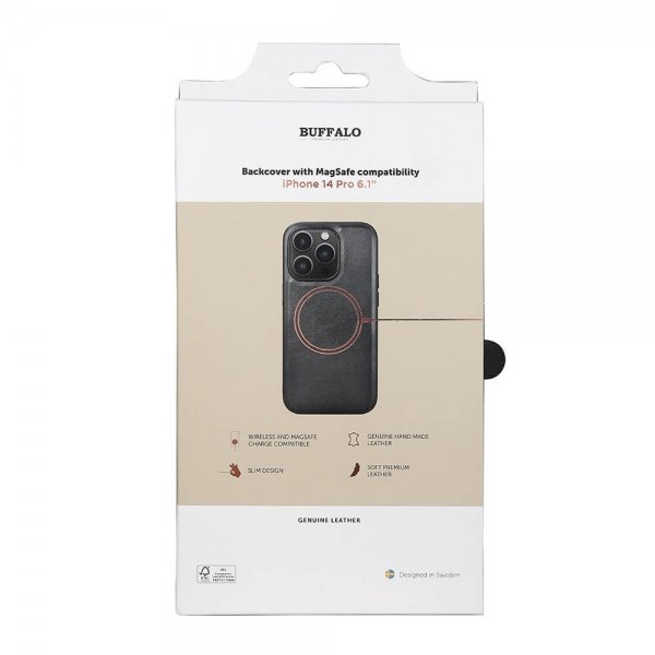 Buffalo iPhone 14 Pro Deksel MagSeries Svart