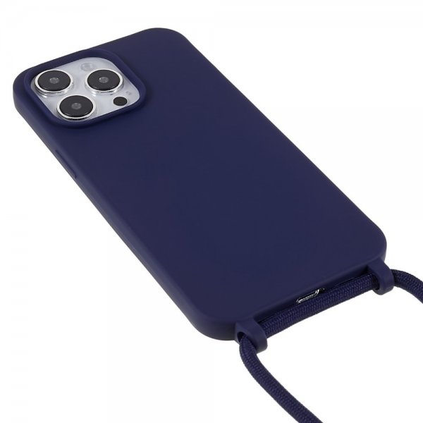iPhone 14 Pro Deksel med Stropp Blå