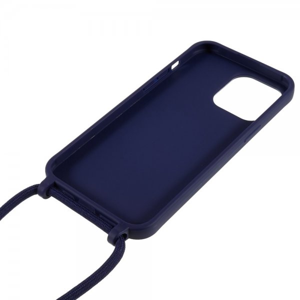 iPhone 14 Pro Deksel med Stropp Blå