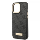 Guess iPhone 14 Pro Deksel Metal Plate Logo MagSafe Svart