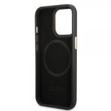 Guess iPhone 14 Pro Deksel Metal Plate Logo MagSafe Svart