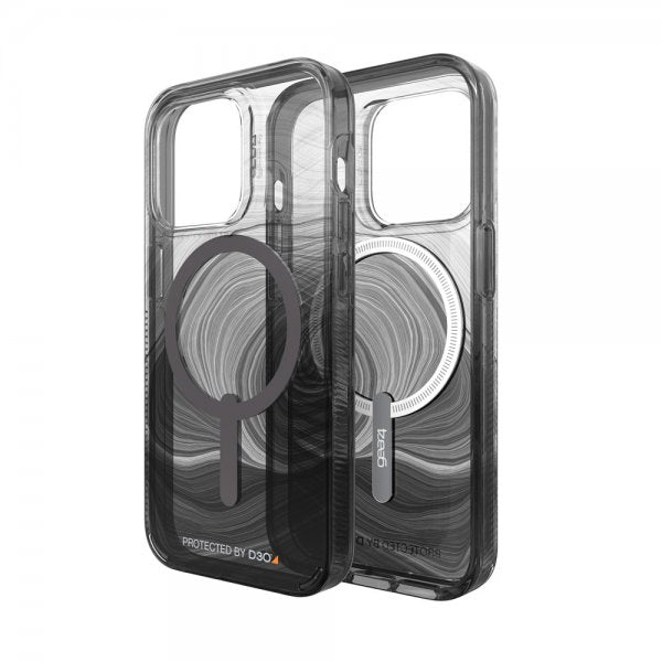 Gear4 iPhone 14 Pro Deksel Milan Snap Black Swirl