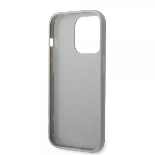 Karl Lagerfeld iPhone 14 Pro Deksel Monogram Iridescent Sølv