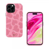 LAUT iPhone 14 Pro Deksel Motif MagSafe Pink Hearts