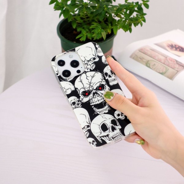 iPhone 14 Pro Deksel Motiv Hodeskaller