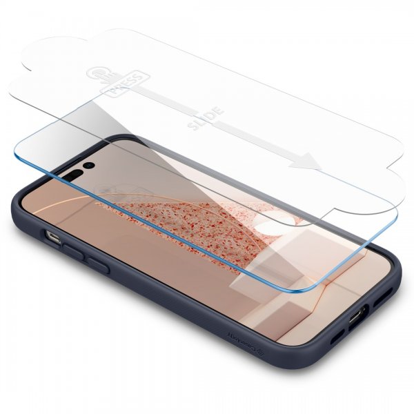 Caseology iPhone 14 Pro Deksel Skjermbeskytter Nano Pop 360 Blueberry Navy