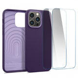 Caseology iPhone 14 Pro Deksel Skjermbeskytter Nano Pop 360 Grape Purple