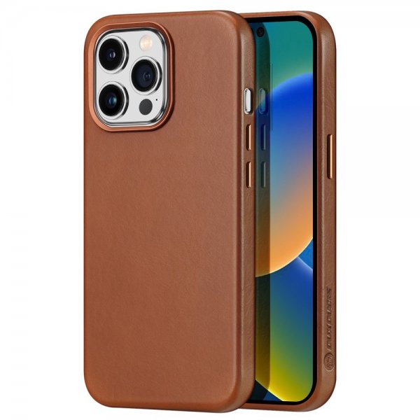 Dux Ducis iPhone 14 Pro Deksel Naples Series MagSafe Lysebrun
