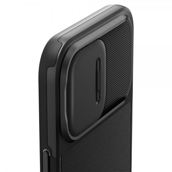 Spigen iPhone 14 Pro Deksel Optik Armor MagFit Svart