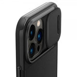 Spigen iPhone 14 Pro Deksel Optik Armor MagFit Svart