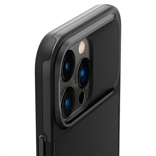 Spigen iPhone 14 Pro Deksel Optik Armor MagFit Svart