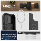Spigen iPhone 14 Pro Deksel Optik Armor MagFit Svart