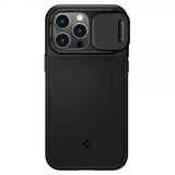 Spigen iPhone 14 Pro Deksel Optik Armor MagFit Svart