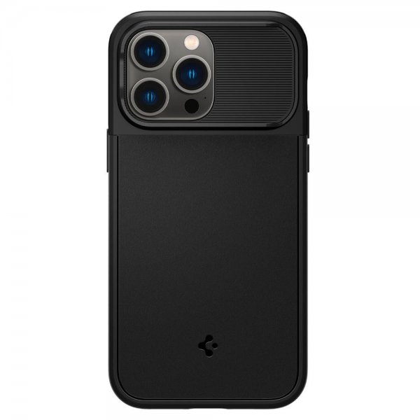 Spigen iPhone 14 Pro Deksel Optik Armor MagFit Svart