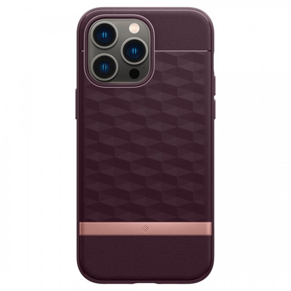 Caseology iPhone 14 Pro Deksel Parallax Mag Burgundy Bean