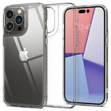 Spigen iPhone 14 Pro Deksel Quartz Hybrid Crystal Clear