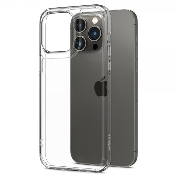 Spigen iPhone 14 Pro Deksel Quartz Hybrid Crystal Clear