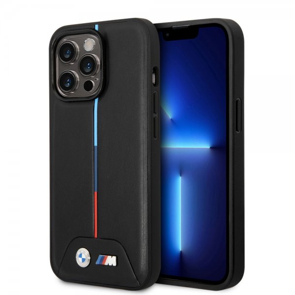 BMW iPhone 14 Pro Deksel Tikattu Svart