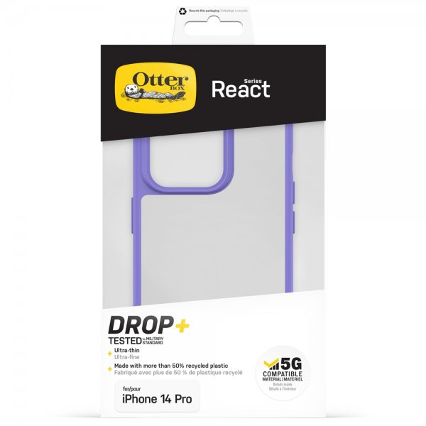 Otterbox iPhone 14 Pro Deksel React Purplexing