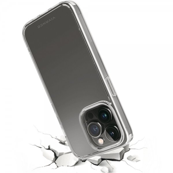 Vivanco iPhone 14 Pro Deksel Safe & Steady Transparent