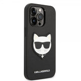Karl Lagerfeld iPhone 14 Pro Deksel Saffiano Choupette Svart