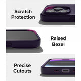 Ringke iPhone 14 Pro Deksel Silikoni Deep Purple