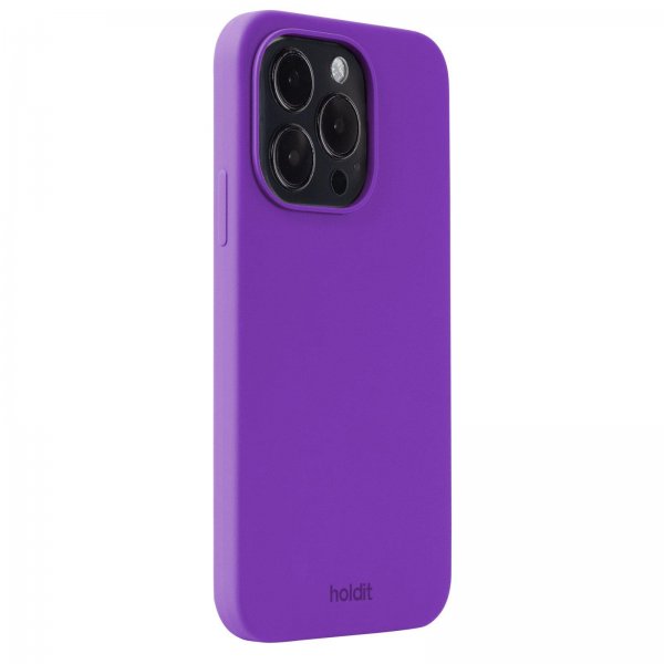 holdit iPhone 14 Pro Deksel Silikon Bright Purple
