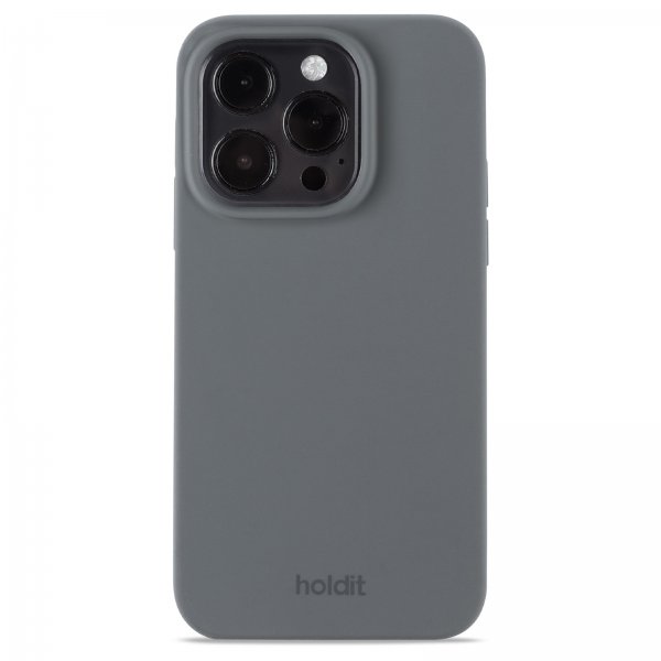 holdit iPhone 14 Pro Deksel Silikon Space Gray