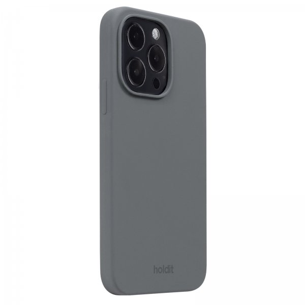 holdit iPhone 14 Pro Deksel Silikon Space Gray