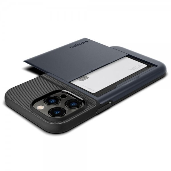 Spigen iPhone 14 Pro Deksel Slim Armor CS Metal Slate