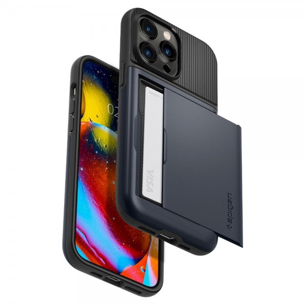 Spigen iPhone 14 Pro Deksel Slim Armor CS Metal Slate