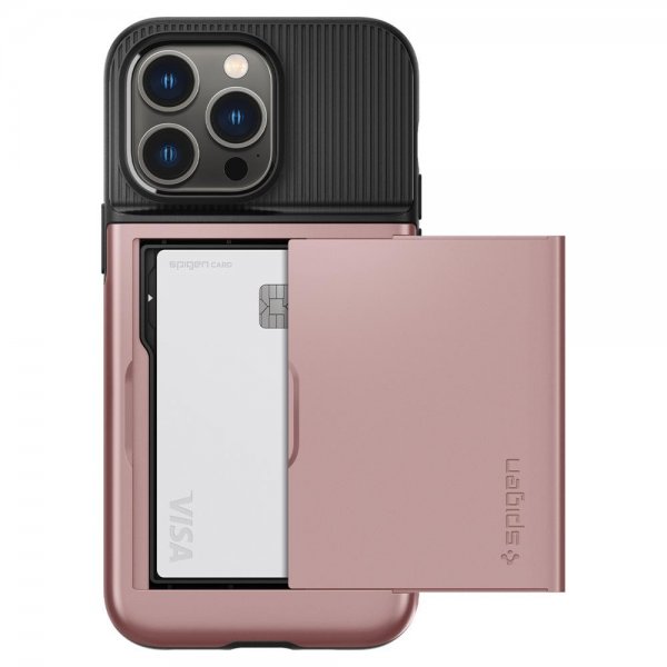 Spigen iPhone 14 Pro Deksel Slim Armor CS Rose Gold