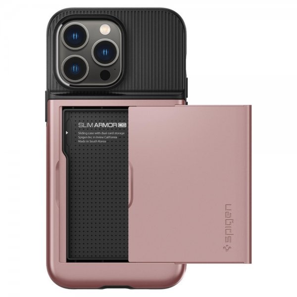Spigen iPhone 14 Pro Deksel Slim Armor CS Rose Gold