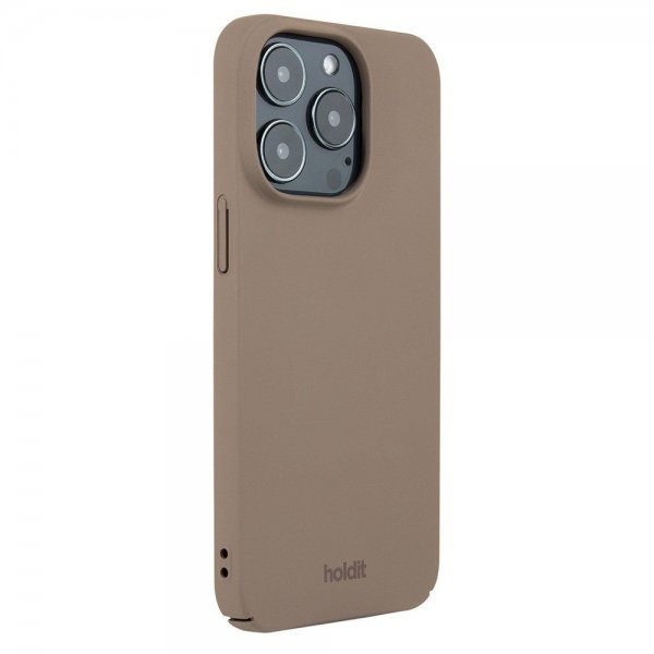holdit iPhone 14 Pro Deksel Slim Case Mocha Brown