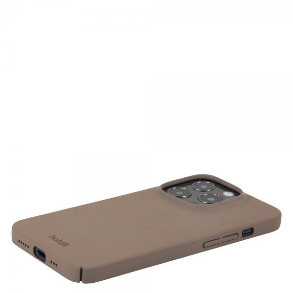 holdit iPhone 14 Pro Deksel Slim Case Mocha Brown