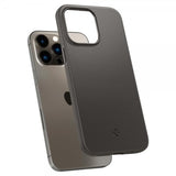 Spigen iPhone 14 Pro Deksel Thin Fit Gunmetal