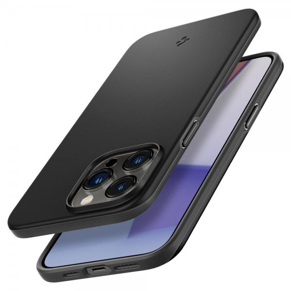 Spigen iPhone 14 Pro Deksel Thin Fit Svart