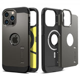 Spigen iPhone 14 Pro Deksel Tough Armor MagFit Gunmetal