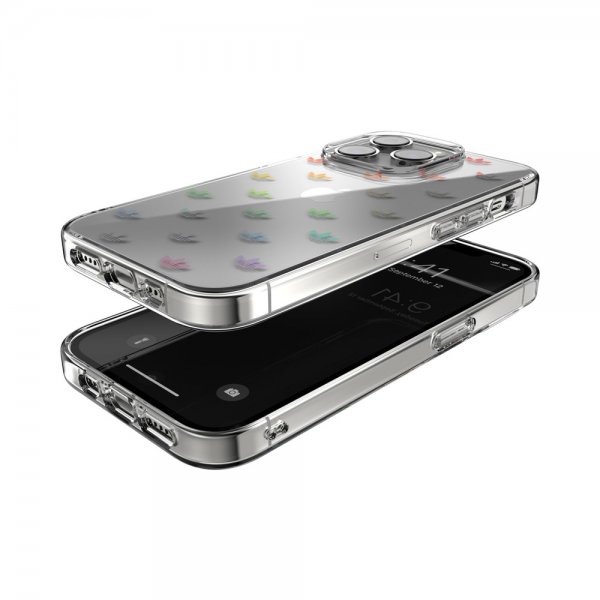 Adidas iPhone 14 Pro Deksel Trefoil Clear Case Transparent