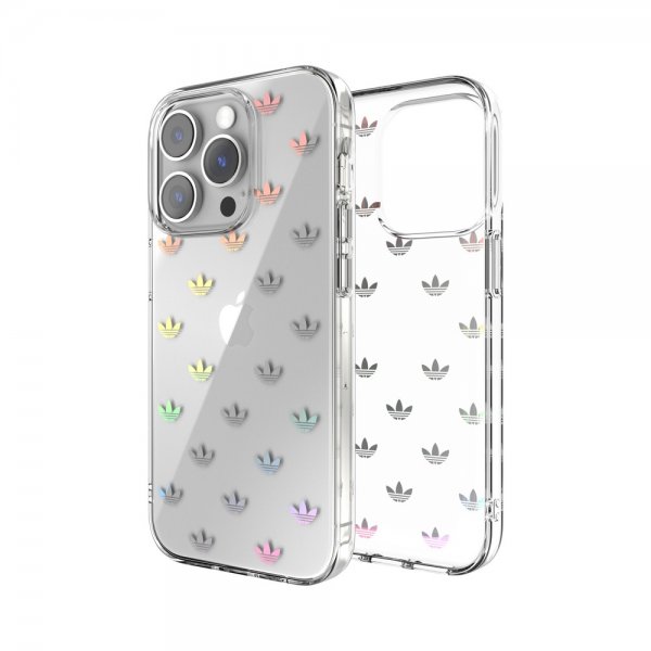 Adidas iPhone 14 Pro Deksel Trefoil Clear Case Transparent