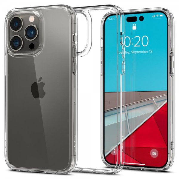 Spigen iPhone 14 Pro Deksel Ultra Hybrid Crystal Clear