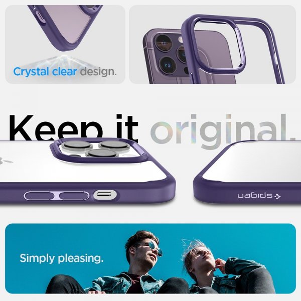 Spigen iPhone 14 Pro Deksel Ultra Hybrid Deep Purple