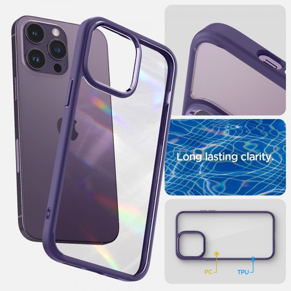 Spigen iPhone 14 Pro Deksel Ultra Hybrid Deep Purple