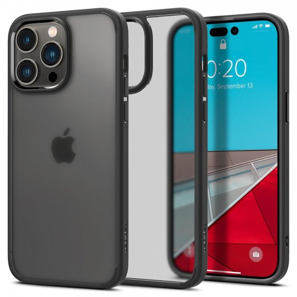 Spigen iPhone 14 Pro Deksel Ultra Hybrid Frost Black