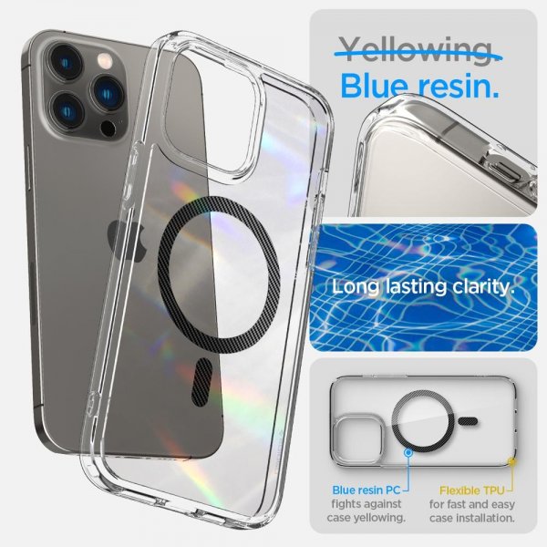 Spigen iPhone 14 Pro Deksel Ultra Hybrid MagFit Carbon Fiber