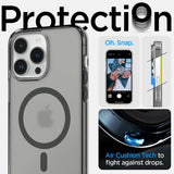 Spigen iPhone 14 Pro Deksel Ultra Hybrid MagFit Frost Black