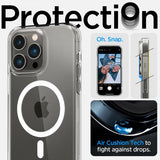 Spigen iPhone 14 Pro Deksel Ultra Hybrid MagFit White